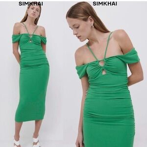 ‼️PRICE DROPPED Jonathan Simkhai | Meryl ribbed midi dress | nwt small